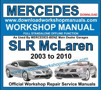 Mercedes SLR McLaren service repair workshop manual